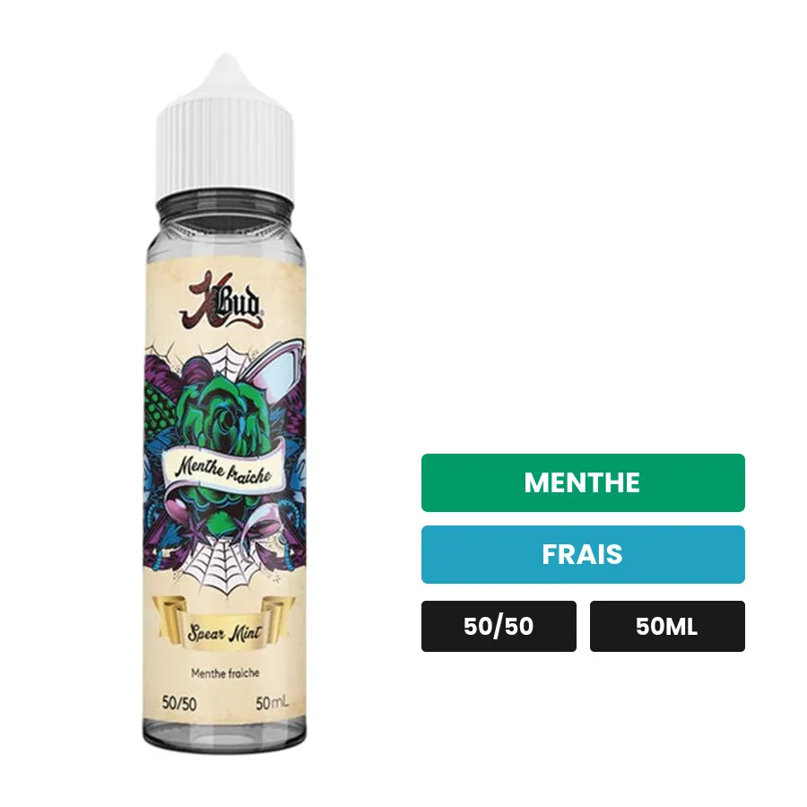 E-liquide Spear Mint de Liquideo, 50 ml, saveurs menthe et frais.