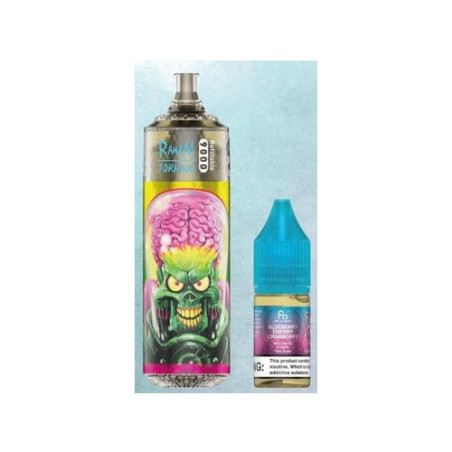 Puff Tornado Blueberry Ice 15000 2% + 2 Liquides 10ml - Tornado & White Rabbit