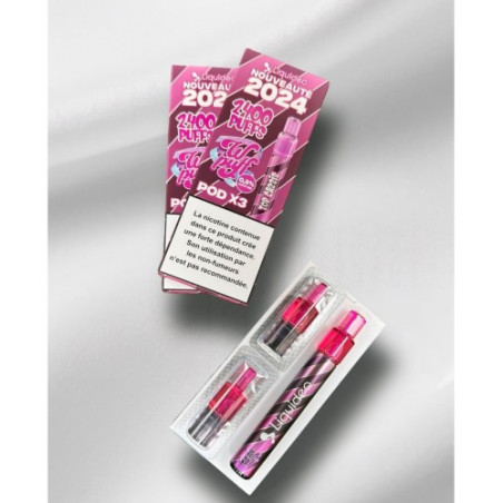 Puff Tornado Dragon Fruit ice 15000 2% + 2 Liquides 10ml - Tornado & White Rabbit