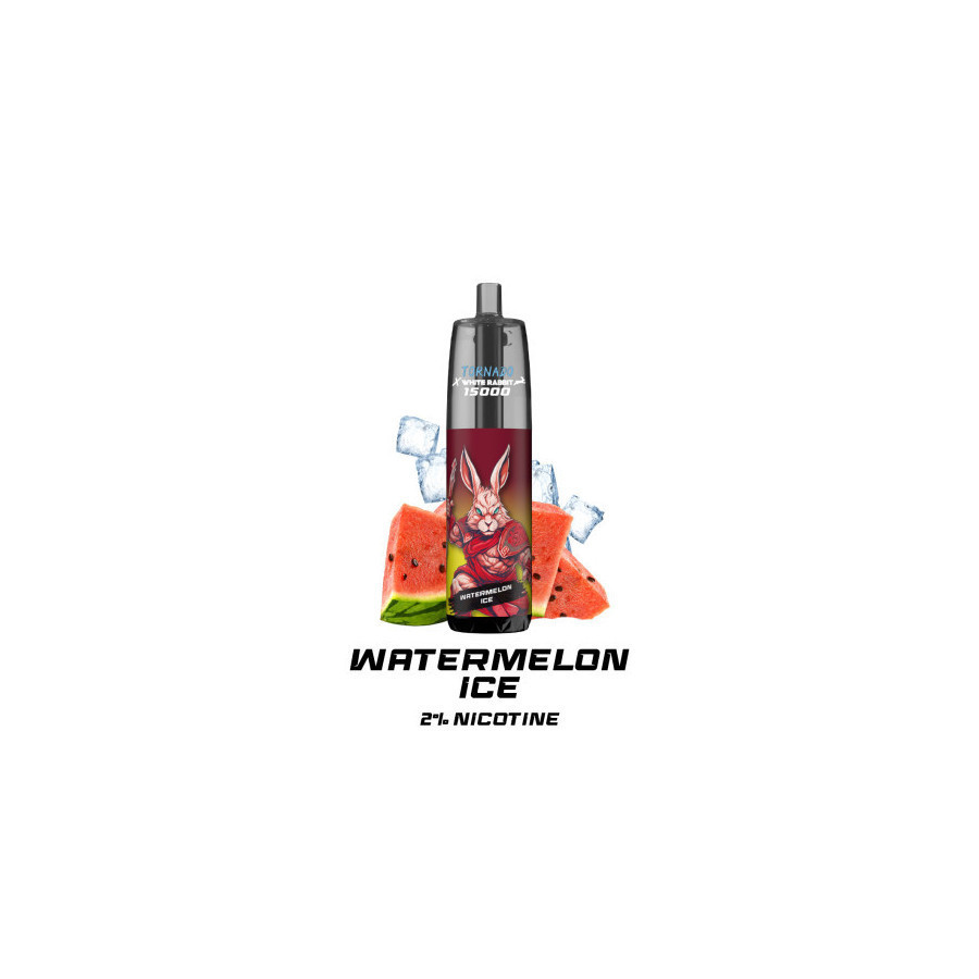 Puff Tornado Strawberry Slush 15000 2% + 2 Liquides 10ml - Tornado & White Rabbit