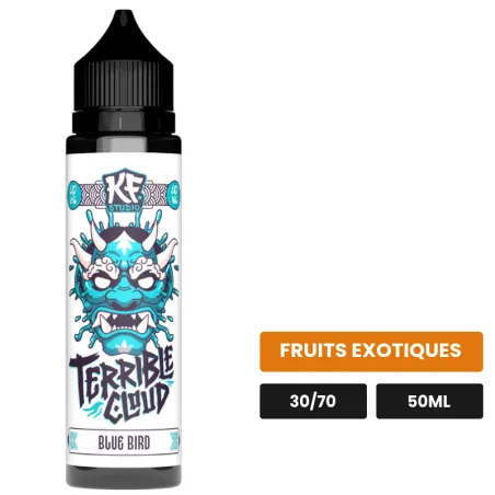 E-liquide Blue Bird de Cloud Vapor, 50 ml, saveur fruits exotiques.