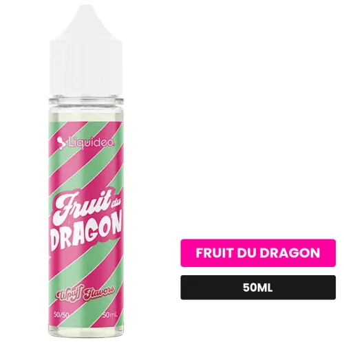 Puff Fruit du Dragon de Liquideo, 50 ml, saveur fruit du dragon.