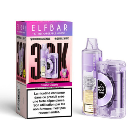 Kit NIO 30K 2mL (+ 2 x 10ml) 20mg Elfbar - Fraise Glacée