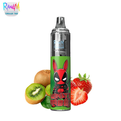 Kit Strawberry Kiwi 7000 puffs 2ml - Tornado White Rabbit by RandM