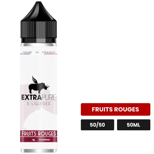 E-liquide Fruits Rouges d'Extrapure, 50 ml, saveur fruits rouges.