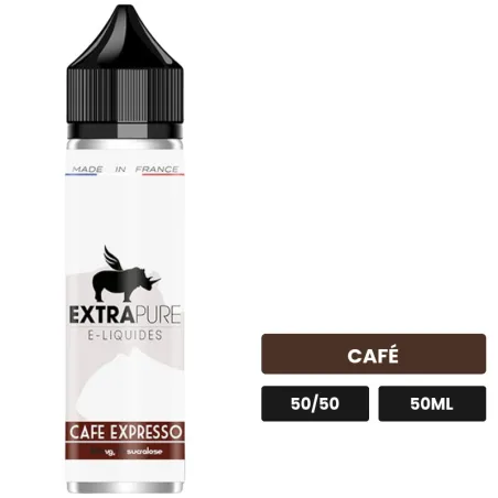 E-liquide Cafe Expresso d'Extrapure, 50 ml, saveur café.