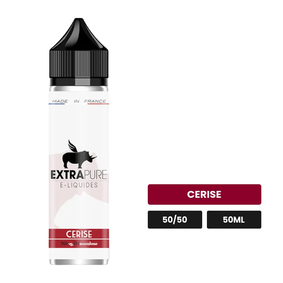 E-liquide Cerise d'Extrapure, 50 ml, saveur cerise.