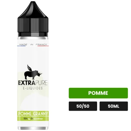 E-liquide Pomme Granny d'Extrapure, 50 ml, saveur pomme.