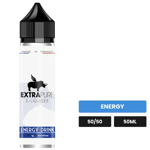 E-liquide Energy Drink d'Extrapure, 50 ml, saveur energy.