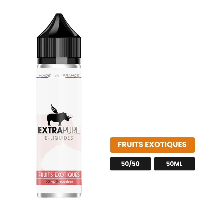 E-liquide Fruits Exotiques d'Extrapure, 50 ml, saveur fruits exotiques.