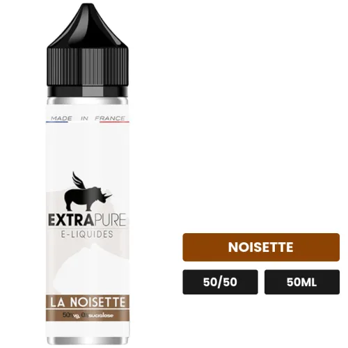 E-liquide La Noisette d'Extrapure, 50 ml, saveur noisette.