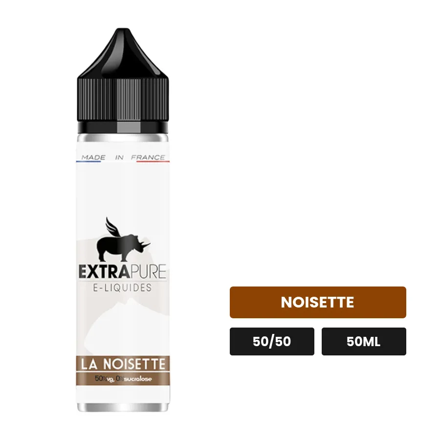 E-liquide La Noisette d'Extrapure, 50 ml, saveur noisette.