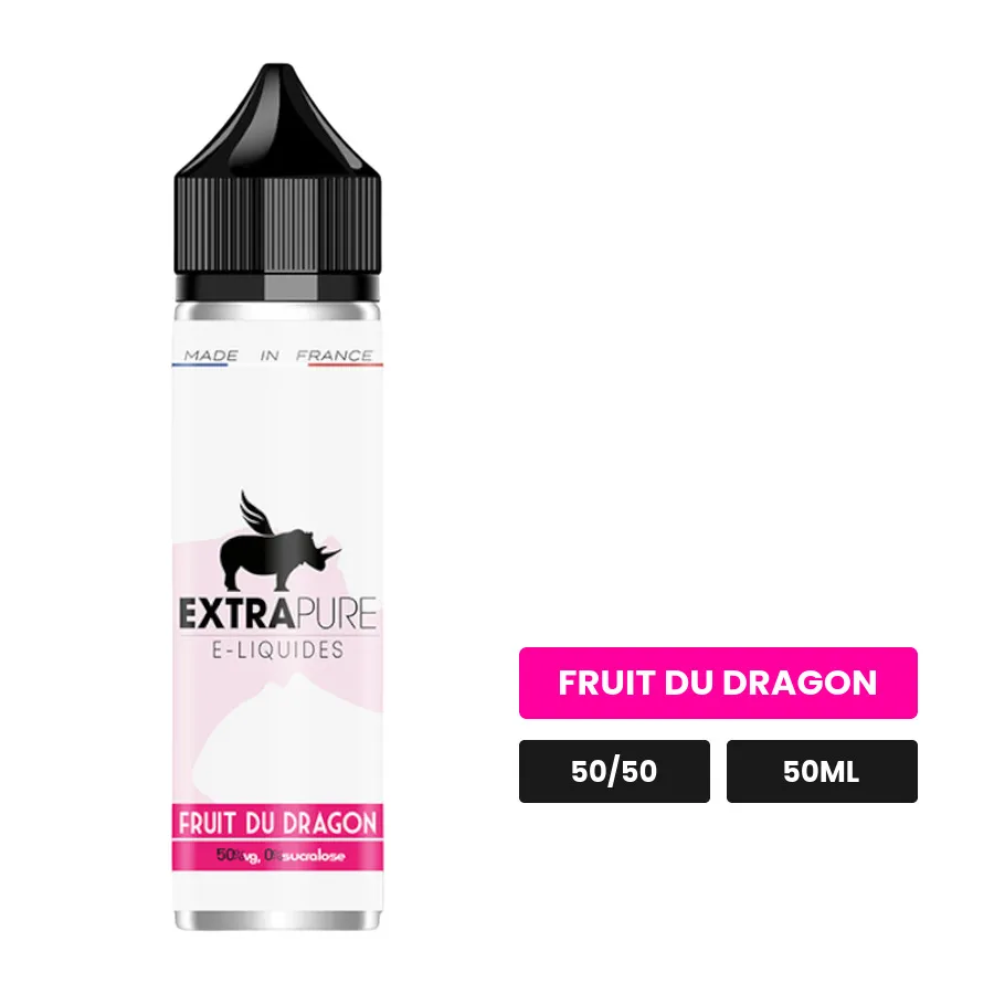 E-liquide Fruit Du Dragon d'Extrapure, 50 ml, saveur fruit du dragon.
