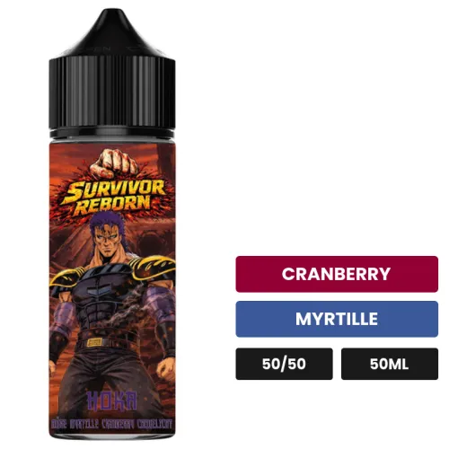 E-liquide Hoka d'Extrapure, 50 ml, saveurs cranberry et myrtille.