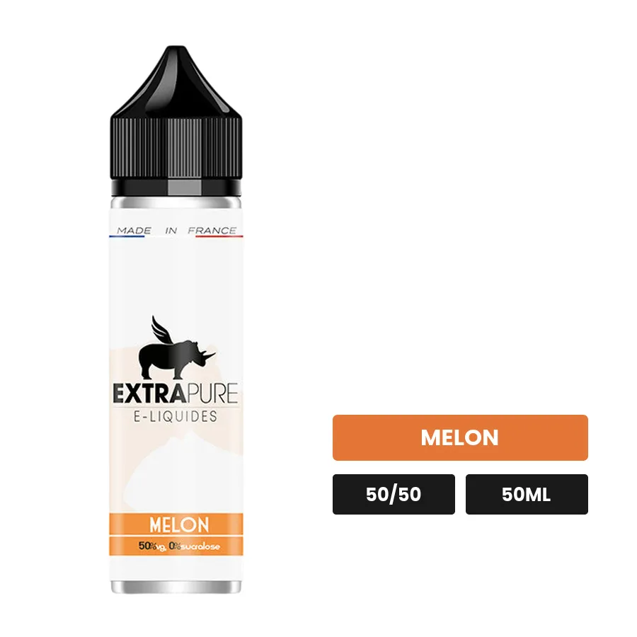 E-liquide Melon d'Extrapure, 50 ml, saveur melon.