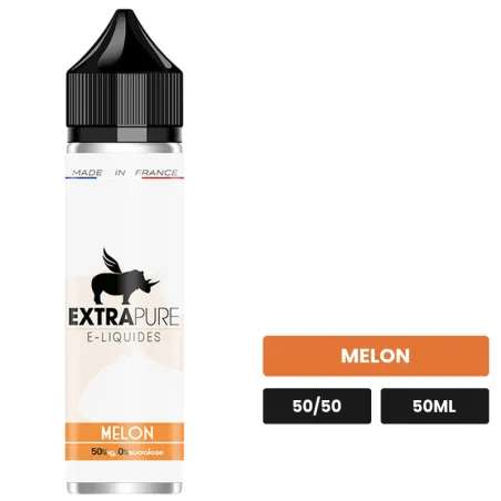 E-liquide Melon d'Extrapure, 50 ml, saveur melon.