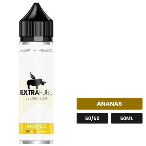 E-liquide Ananas d'Extrapure, 50 ml, saveur ananas.