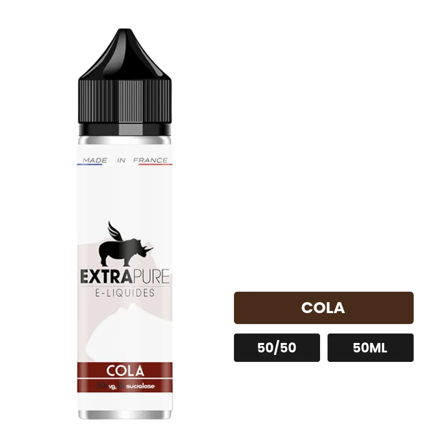 E-liquide Le Cola d'Extrapure, 50 ml, saveur cola.