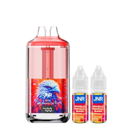 Kit New Peach Ice 30000 puffs 2x10ml - Falcon Gem + by JNR