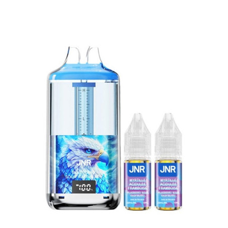 Kit New Peach Ice 30000 puffs 2x10ml - Falcon Gem + by JNR