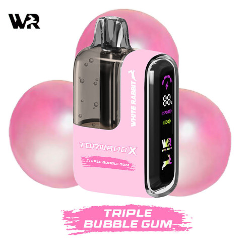 Kit Triple Bubblegum 25000 puffs 2x10ml - Tornado X White Rabbit