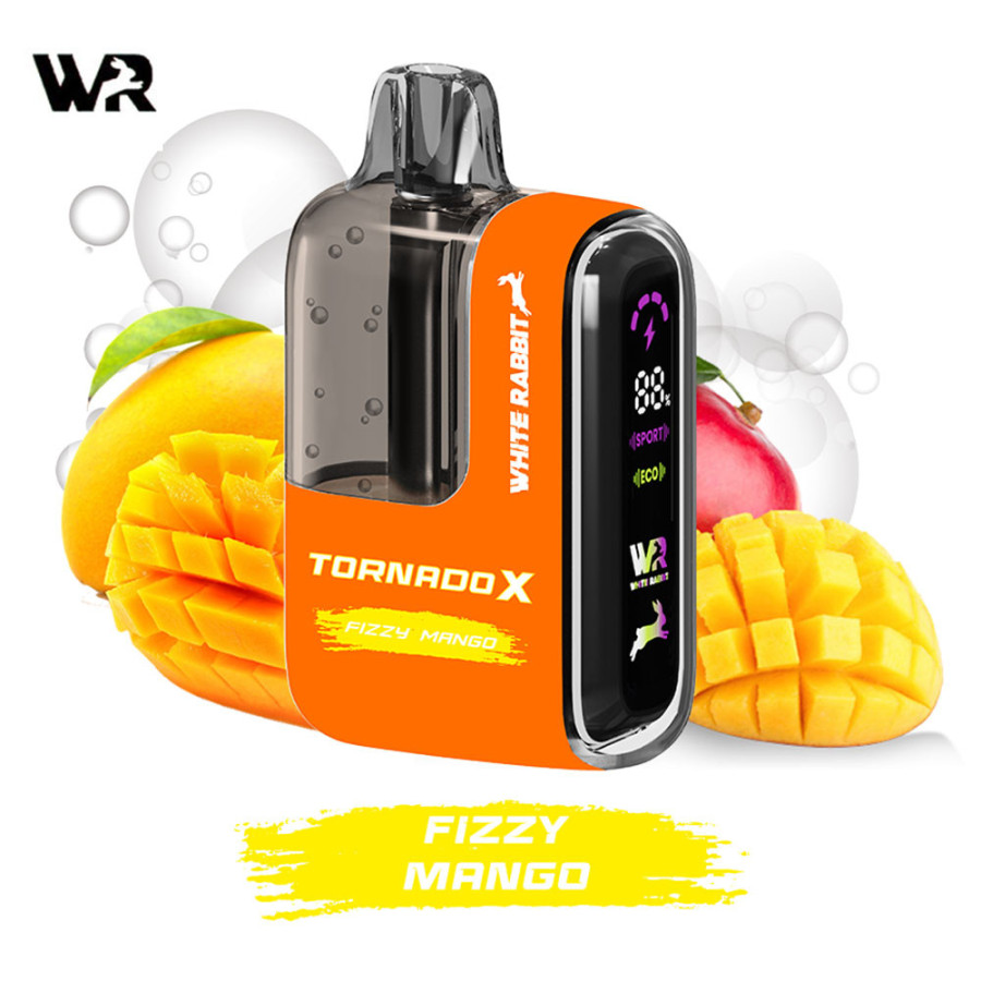 Kit Fizzy Mango 25000 puffs 2x10ml - Tornado X White Rabbit