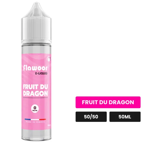 E-liquide Fruit du Dragon de Flawoor, 50 ml, saveur fruit du dragon.