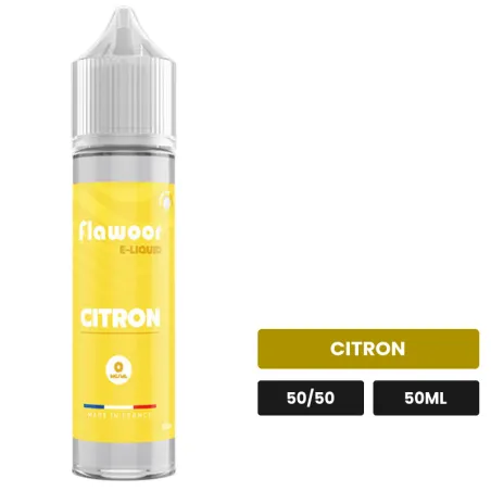 E-liquide Citron de Flawoor, 50 ml, saveur citron.