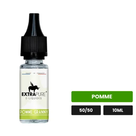 E-liquide Pomme Granny d'Extrapure, 10 ml, saveur pomme.