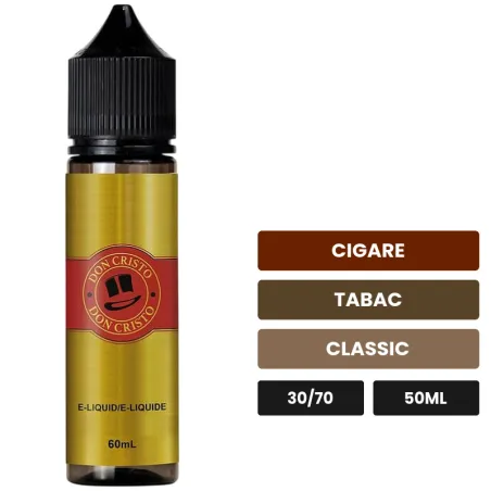 E-liquide Don Cristo de PGVG Labs, 50 ml, saveurs cigare, tabac et classic.