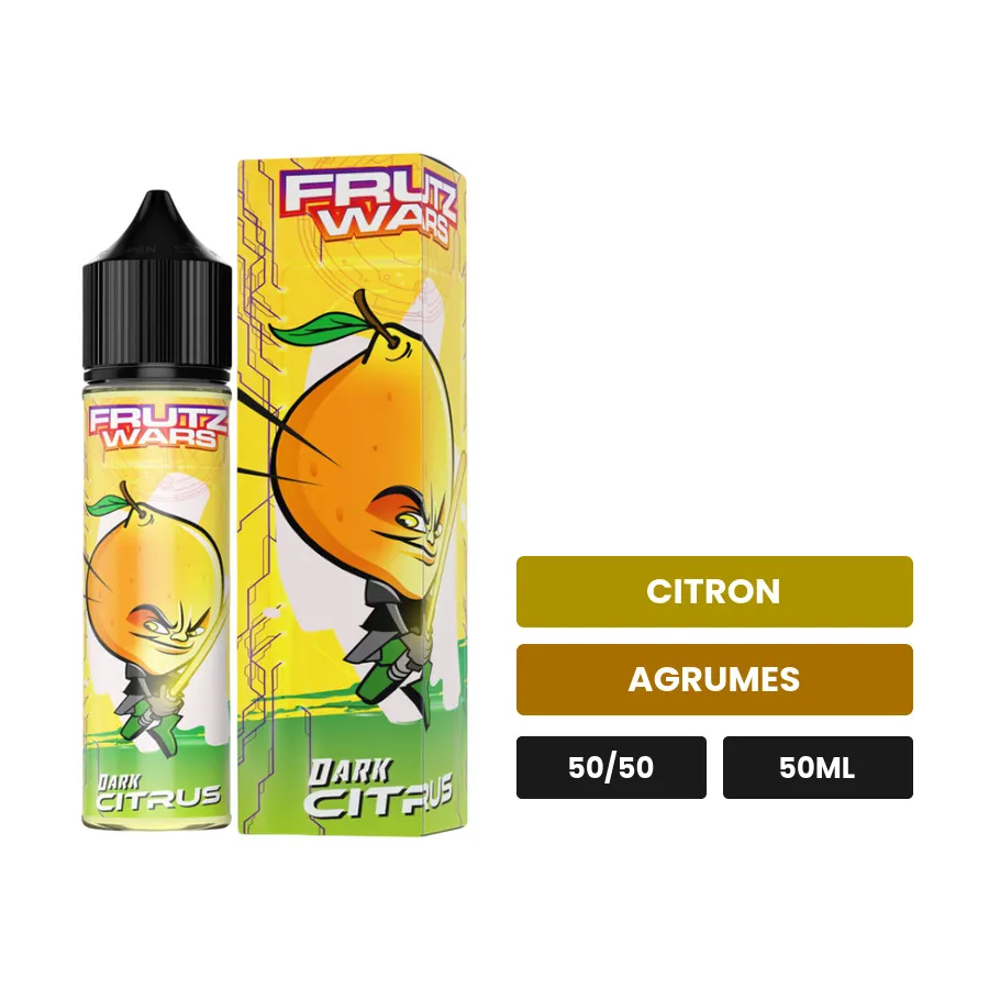 E-liquide Dark Citrus d'Extrapure, 50 ml, saveurs citron et agrumes.