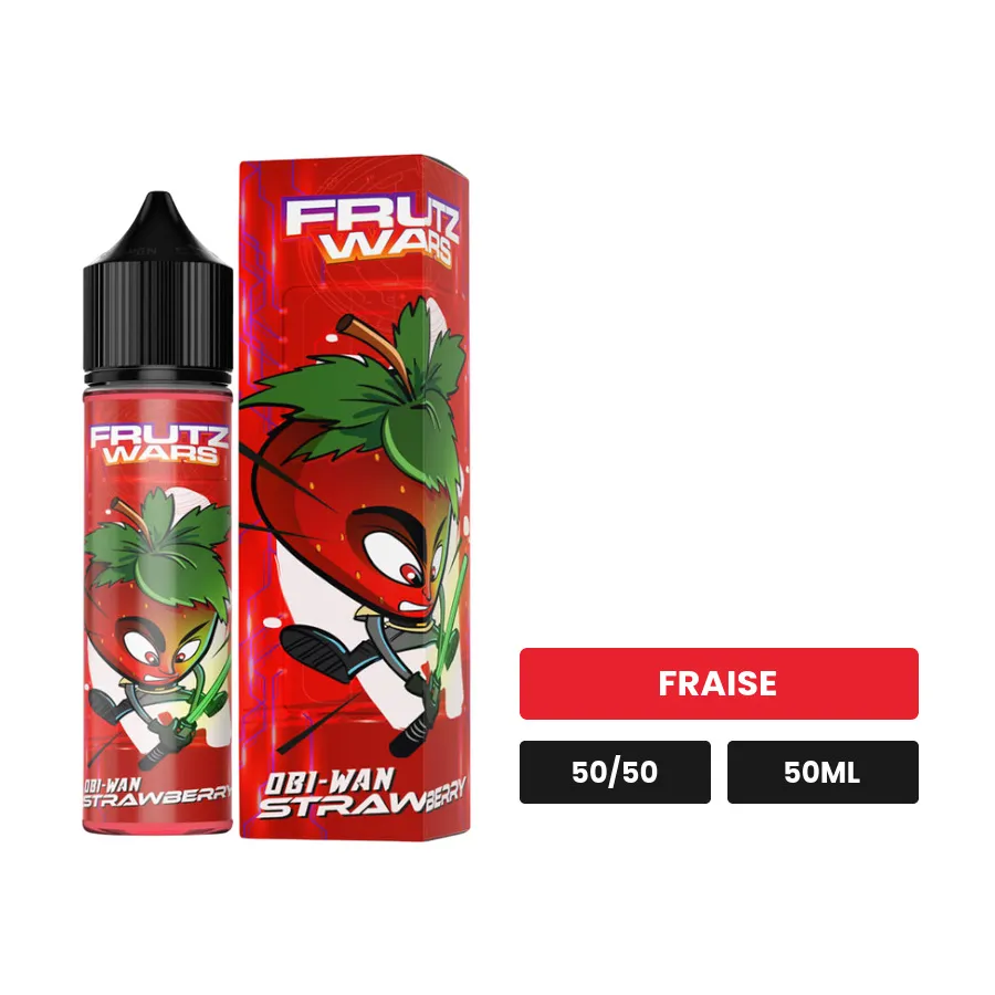 E-liquide Obi-Wan Strawberry d'Extrapure, 50 ml, saveur fraise.