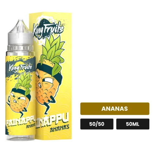 E-liquide Painappu de Cloud Vapor, 50 ml, saveur ananas.
