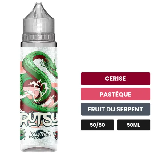 E-liquide Suberi de Cloud Vapor, 50 ml, saveurs cerise, pastèque et fruit du serpent.