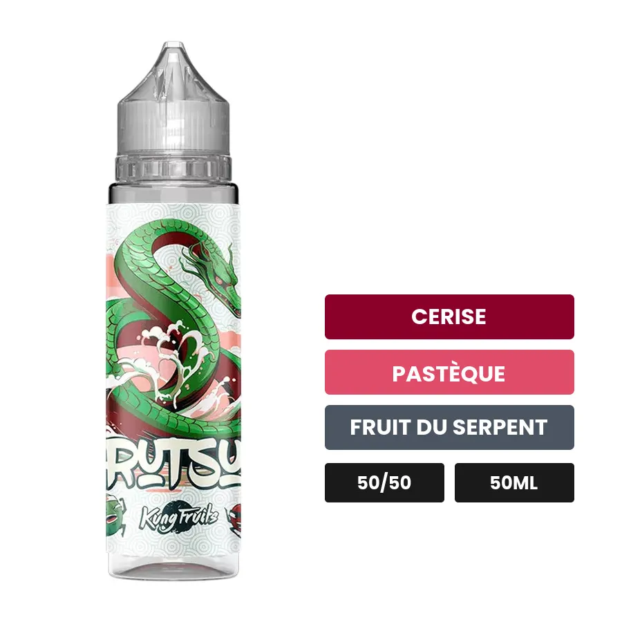 E-liquide Suberi de Cloud Vapor, 50 ml, saveurs cerise, pastèque et fruit du serpent.
