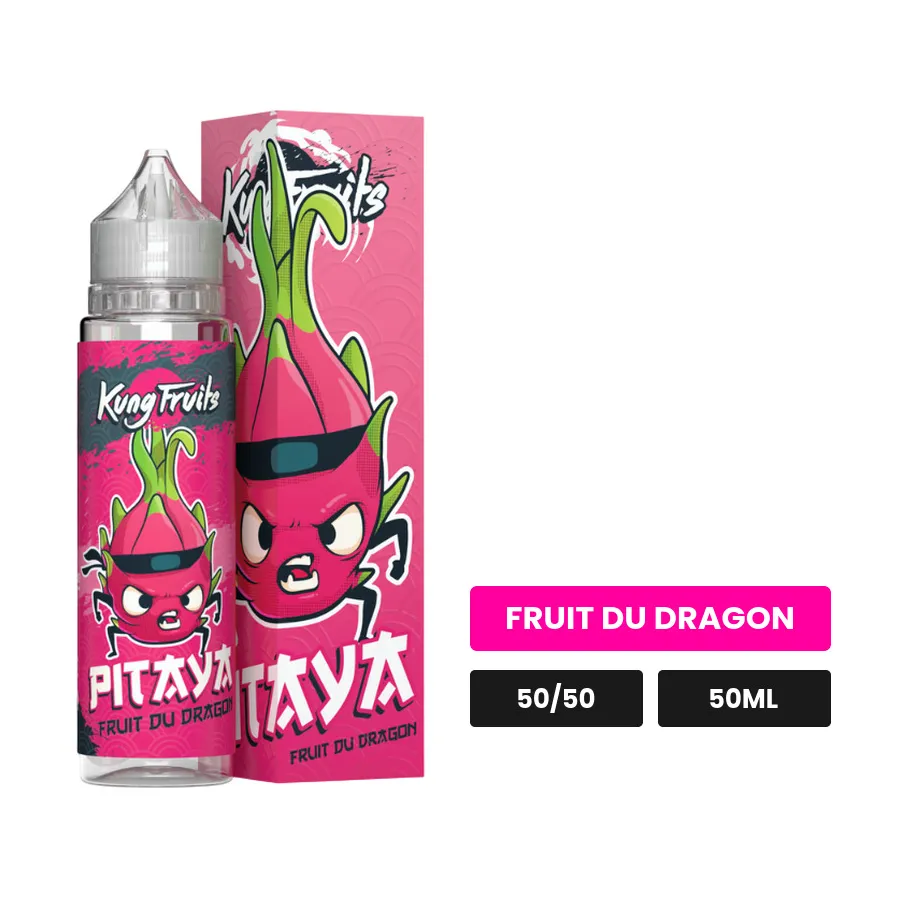 E-liquide Pitaya de Cloud Vapor, 50 ml, saveur fruit du dragon.