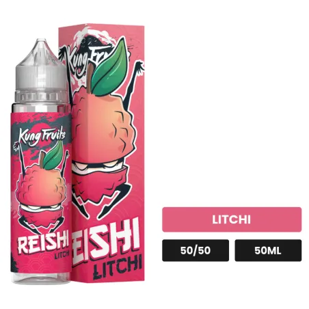 E-liquide Reishi de Cloud Vapor, 50 ml, saveur litchi.