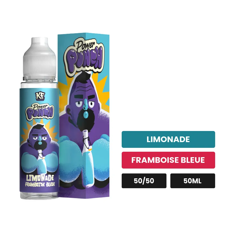 E-liquide Limonade Framboise Bleue de Cloud Vapor, 50 ml, saveurs limonade et framboise bleue.