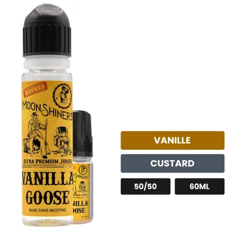 E-liquide Vanilla Goose de Le French Liquide, 60 ml, saveurs vanille et custard.