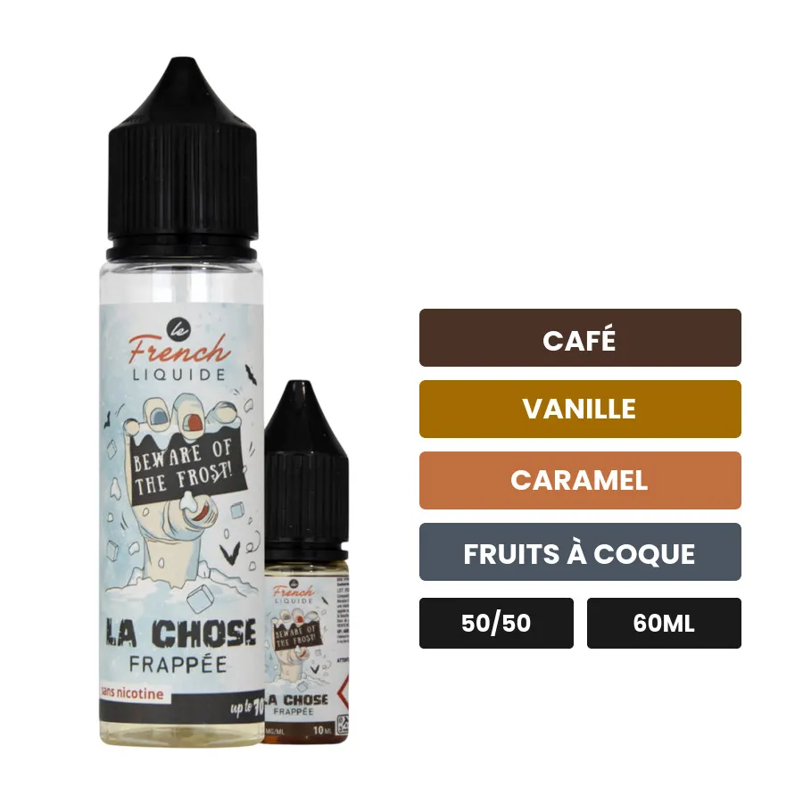 E-liquide Frappée Easy2Shake de Le French Liquide, 60 ml, saveurs café, vanille, caramel et 2 autres.
