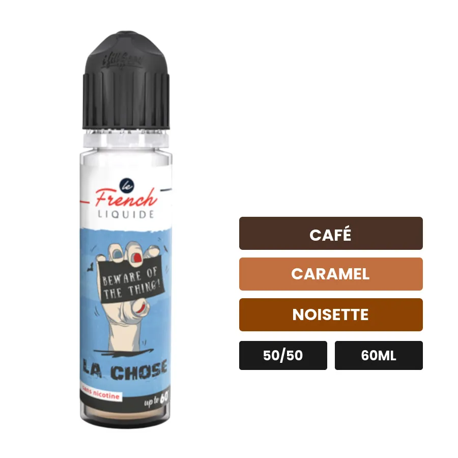 E-liquide Easy2Shake de Le French Liquide, 60 ml, saveurs café, caramel et noisette.