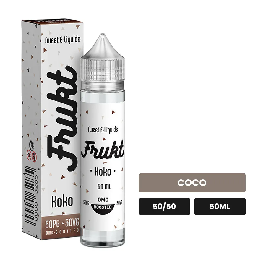 E-liquide Koko de Savourea, 50 ml, saveur coco.