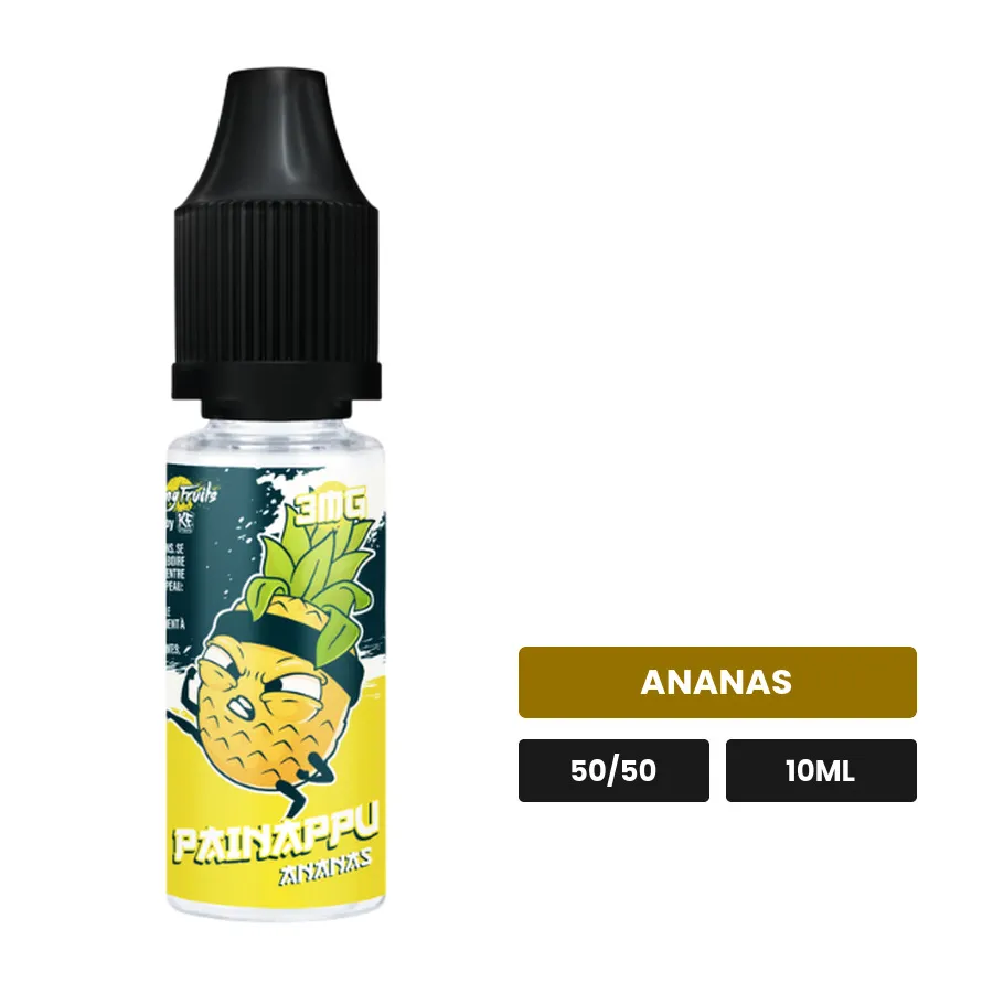 E-liquide Painappu de Cloud Vapor, 10 ml, saveur ananas.