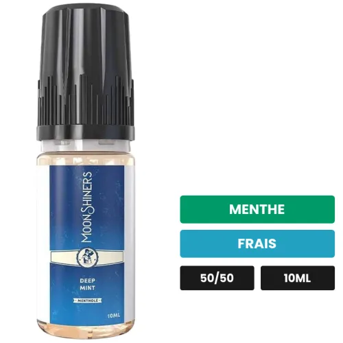 E-liquide Deep Mint de Le French Liquide, 10 ml, saveurs menthe et frais.