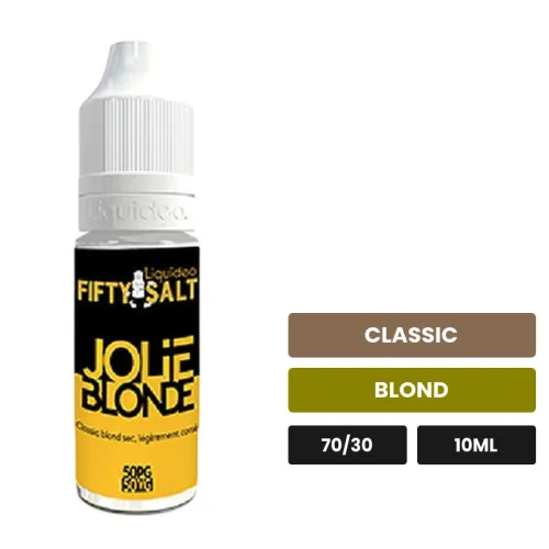 E-liquide Jolie Blonde de Liquideo, 10 ml, saveurs classic et blond.