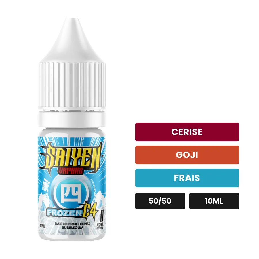 E-liquide Frozen C4 de Swoke, 10 ml, saveurs cerise, goji et frais.