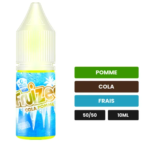 E-liquide Cola Pomme d'Eliquid France, 10 ml, saveurs pomme, cola et frais.