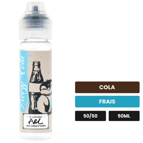 E-liquide Freezy Cola d'A&l, 50 ml, saveurs cola et frais.