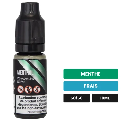 E-liquide Menthol d'Adalya, 10 ml, saveurs menthe et frais.