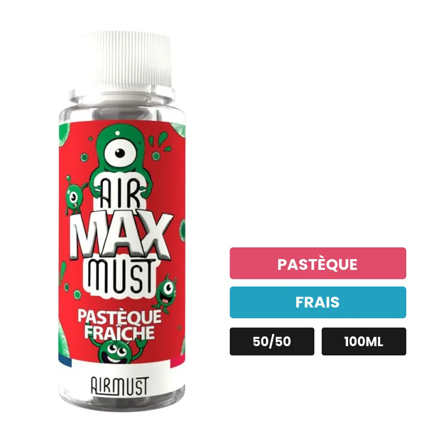 E-liquide Pastèque Fraîche d'Airmust, 100 ml, saveurs pastèque et frais.